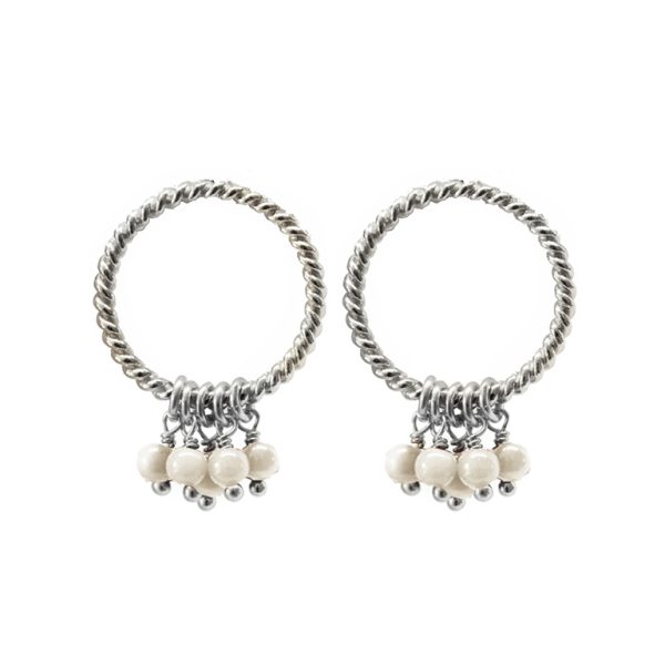 Pearl Infinite naušnice - srebrne