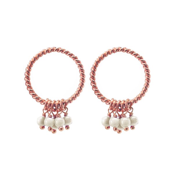 Pearl Infinite naušnice - rosegold