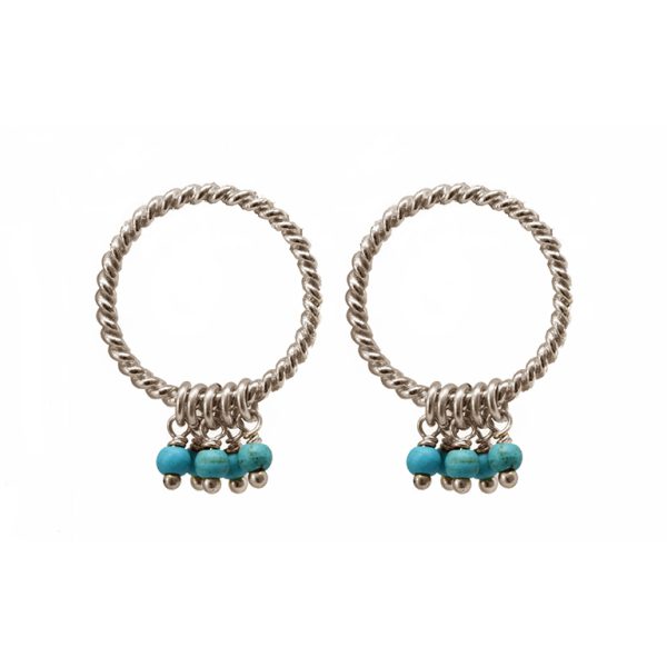 Turquoise Infinite naušnice - srebrne