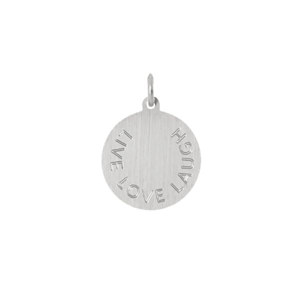 Live Love Laugh Medallion - srebrni