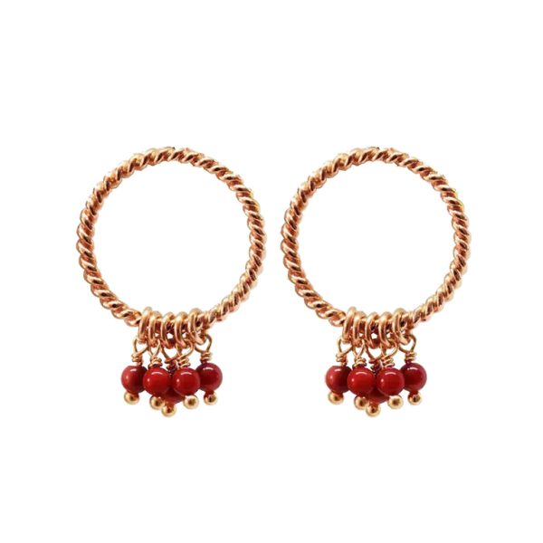 Coral Infinite naušnice - rosegold